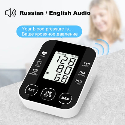 Digital Blood Pressure Monitor - 2 User Upper Arm Tonometer